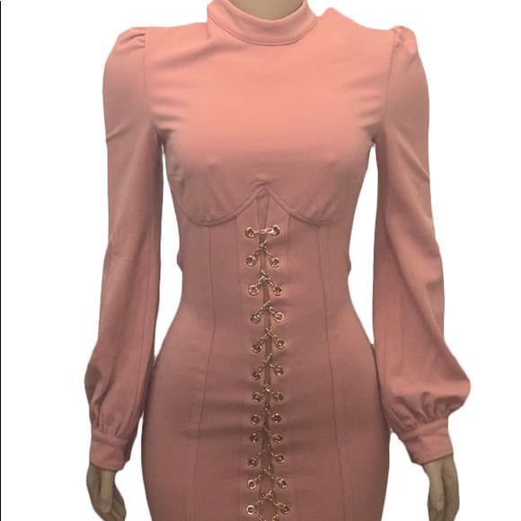 stargrl boutique Dresses & Skirts - Rose Dress W/ Gold detail